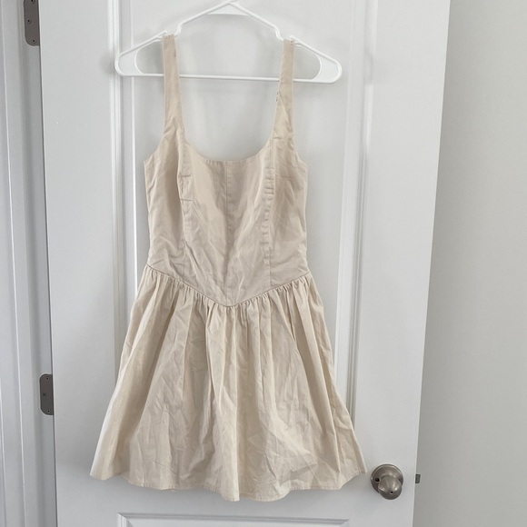 Abercrombie & Fitch Cream Dress size Xsmall Tall - Picture 2 of 8